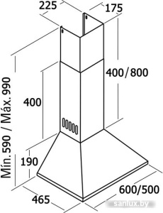Кухонная вытяжка CATA V3-S500 IV фото 1
