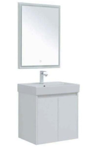 Комплект мебели Aquanet Nova Lite 60 / 75 2 двери белый глянец, 60, белый глянец