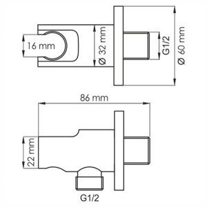Шланговое подключение Wasserkraft A083
