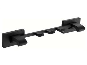 Планка с крючками Gappo G0716-36 / G0716-46 / G0716-56, 36 см 3 крючка, черный матовый