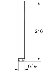 Душевая лейка Grohe Euphoria Cube+ 27888A00 / 27888AL0, темный графит матовый