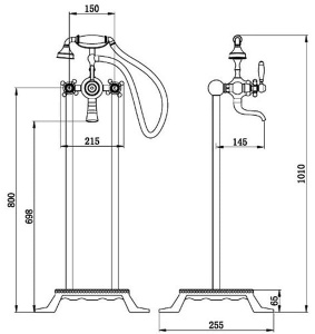 Смеситель для ванны Boch Mann Vico B BM9654