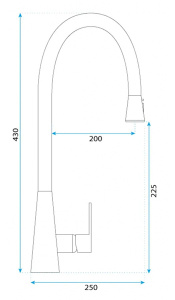 Смеситель для кухонной мойки Rea Mild gold REA-B4802 / Mild gold matt REA-B4803, золото