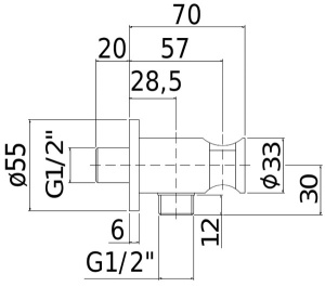 Шланговое подключение Paffoni ZSUP031BO