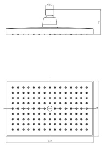 Верхний душ Lemark LM8039C