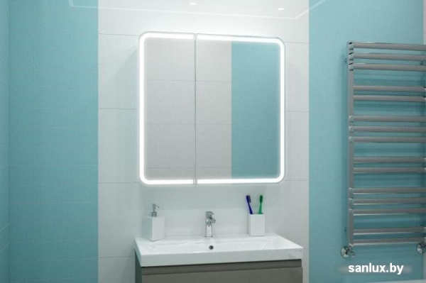 Мебель для ванных комнат Misty Альфредо 800x800 LED с розеткой МВК24