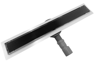 Душевой трап  Roxen Black Glass, 60 см