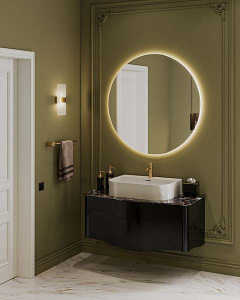 Столешница Belux Анжело 1100 мрамор черный глянцевый П-02