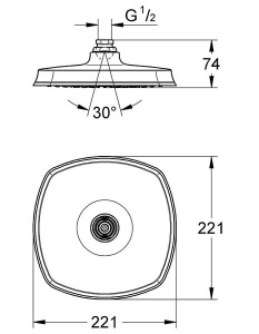 Верхний душ Grohe Grandera 27974000