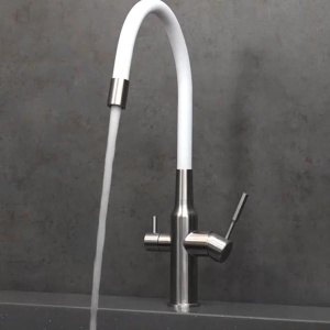 Смеситель для кухонной мойки Lemark Expert LM5083S-White с подключением к системе очистки воды