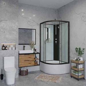 Душевая кабина Niagara Classic NG-6707-14BKT / NG-6708-14BKT / NG-6709-14BKT, 80х80, прозрачный