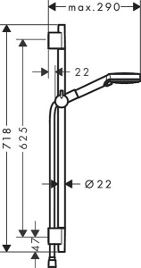 Душевой гарнитур Hansgrohe Vernis Blend 26422670