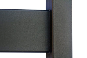 Полотенцесушитель Granula Альфа Квадро электрический черный матовый, 50x100 8 перекладин