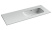 Умывальник CeramicaNova Element CN7006L / CN7006R, 121x47 R