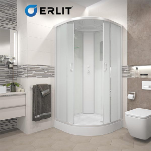 Душевая кабина Erlit ER3508P-C3-RUS / ER3509P-C3-RUS / ER3510P-C3-RUS, 80x80, матовый