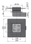Душевой трап AlcaPlast APV26C