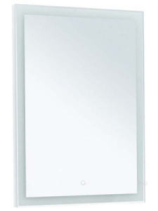Зеркало Aquanet Гласс 60 / 80 / 100 / 120 Led, 60х80, белый глянец
