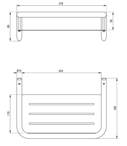 Полка Deante Silia ADI 0551