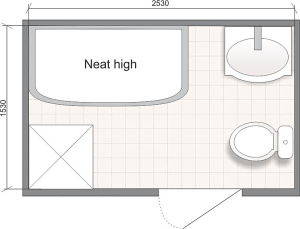 Душевая кабина Domani-Spa Neat high тонированная, 150х80, тонированный