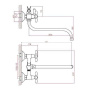 Смеситель для ванны Cron CN22127-8