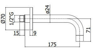 Излив Paffoni Light ZBOC139ST