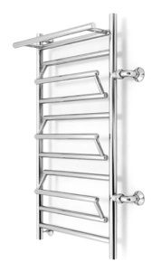 Полотенцесушитель ZorG Vitra Plus L500 / R500 с полкой боковое подключение, 50х80 4 перекладины 1 дюйм