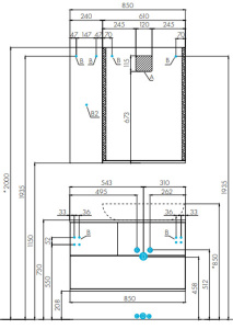 Полупенал Акватон Терра 24 1A247403TEKA0