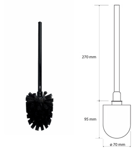 Ершик для унитаза Bemeta Dark 131567404