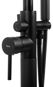 Смеситель для ванны Rea Aras black matt REA-B2717 напольный