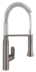 Смеситель для кухонной мойки Grohe K7 31379A00 / 31379AL0, темный графит глянец
