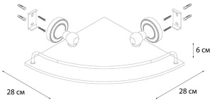 Полка Fixsen Style FX-41103A