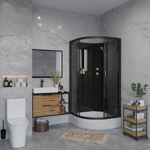 Душевая кабина Niagara Classic NG-6501-14BK, 90х90, тонированный