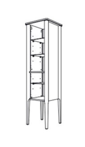 Пенал Caprigo Jersey 34350 L-SF46 / R-SF46