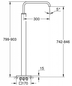 Излив Grohe Allure 13218000, хром