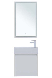 Комплект мебели Aquanet Nova Lite 50 1 дверь белый глянец