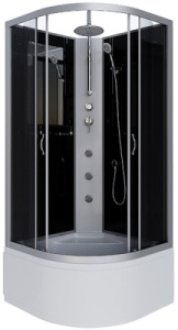Душевая кабина Niagara Classic NG-2507-14BKTG / NG-2508-14BKTG / NG-2509-14BKTG, 100х100, тонированный