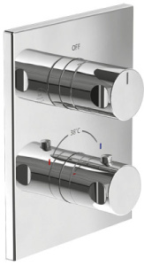 Смеситель встраиваемый Villeroy&Boch TVD00065300061 для ванны и душа термостатический, хром