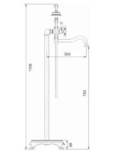 Смеситель для ванны Gappo G3089-6