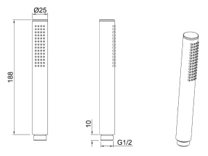 Душевая лейка Allen Brau Priority 5.31020-MG