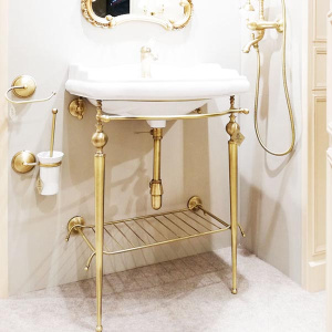 Консоль с умывальником Caprigo 7064/73-ORO