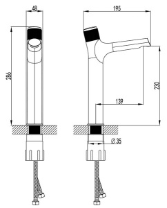 Смеситель для умывальника Lemark Project LM4679C