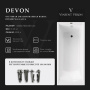 Чугунная ванна Vinsent Veron Devon 180х70, 180х70