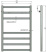 Полотенцесушитель Stinox Maxima нижнее подключение черный матовый