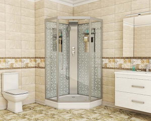 Душевая кабина Niagara NG-7717WBK / NG-7799WBK, 100х100, прозрачный