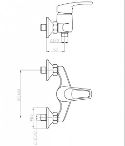 Смеситель для душа WeltWasser WW MX ISAR 504