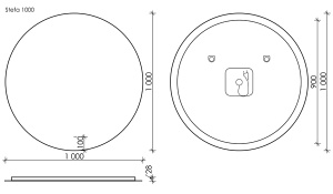 Зеркало Sancos Sfera 100