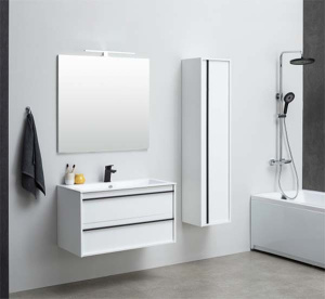 Пенал Aquanet Lino 35 белый матовый