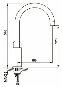 Cмеситель для кухонной мойки Gappo Noar G4048