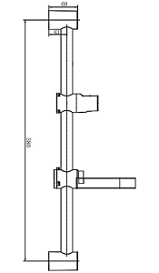 Душевая штанга Haiba HB8005