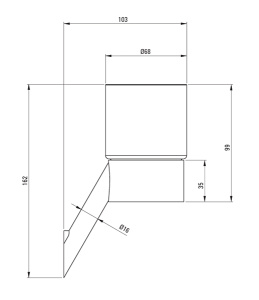 Стакан Deante Silia Bronze BR ADI C911